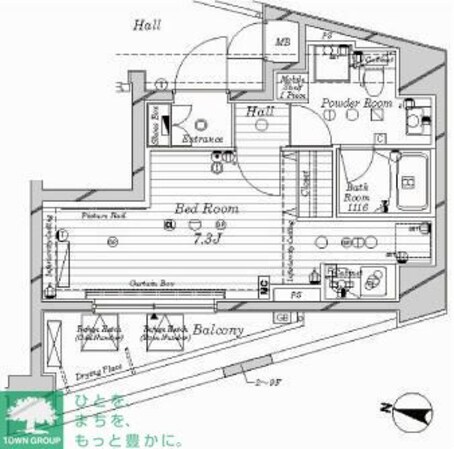 メインステージ中目黒の物件間取画像